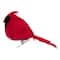 Cardinal Bird Clip-on Christmas Ornament - 5" - Red and Black
